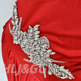 HLJ Sexy Rhinestone Patchwork Bodycon Dresses Woman Solid Color Long Sleeves Tassel Dress Female Party Clubwear Vestidos 2025