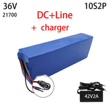 10S2P 36V 30Ah Suitable for Motorcycle Electric Bicycle 21700 5C Rechargeable Lithium Battery Pack, Suitable for Scooter BMS