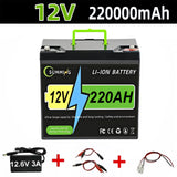 12V 220AH Lithium Battery with Built-in BMS Fit for Home Storage RV Off-Grid System Solar Power System Marine