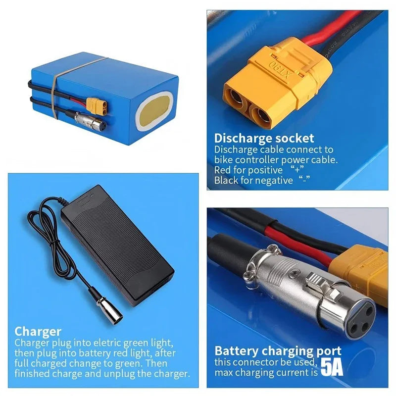 48V 30ah Electric Bicycle Lithium Battery 52V 40ah E bike Scooter 21700 Battery Pack 60V 72V 50Ah 3000W Motorcycle Battery Pack
