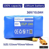 Upgrade 36V Battery pack 12000mAh Rechargeable Lithium ion battery for Electric self balancing Scooter Hover Board unicycle