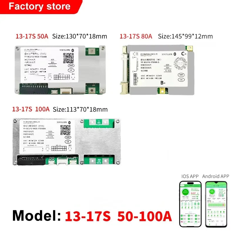 For Super Soco TC/TS/TC Max/CU/DU Smart Bluetooth 13-25S Lifepo4 Li-ion LTO Battery Protection Board Battery Management System
