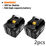 For Makita Original 18V 9Ah Li-Ion Rechargeable Battery 18v drill Replacement Batteries BL1850 BL1860B BL1830 BL1840 New