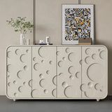 Painted dining side cabinet Solid wood porch cabinet Modern simple decorative cabinet