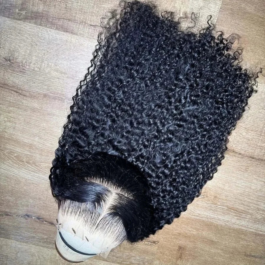 200% 40 Inch 13x4 Deep Wave Lace Front Wig Brazilian Virgin Human Hair