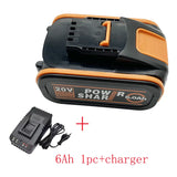 20V Replacement Battery for WORX WA3551 WA3553 WA3570, Power Share Compatible, 4.0Ah / 6.0Ah for Electric Power & Garden Tools