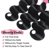 16A Body Wave Bundles Human Hair Brazilian Real Remy Weave Hair 3 4 5 Pcs Unprocessed Raw Hair Bundles Extensions Natural Black