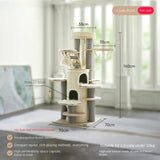 Towers for Big Cats with Multiple Hamocks, Climbing Games, Cave Cave Training Supplies, Cats Accessories, Home Pet Items