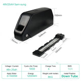 48V 30AH Electric Bike Battery 21700 Cells 60V 52V 48V Bikes Downtube Polly L-G 72V 15AH Scooter E-Bike Battery Pack for 0-2000W