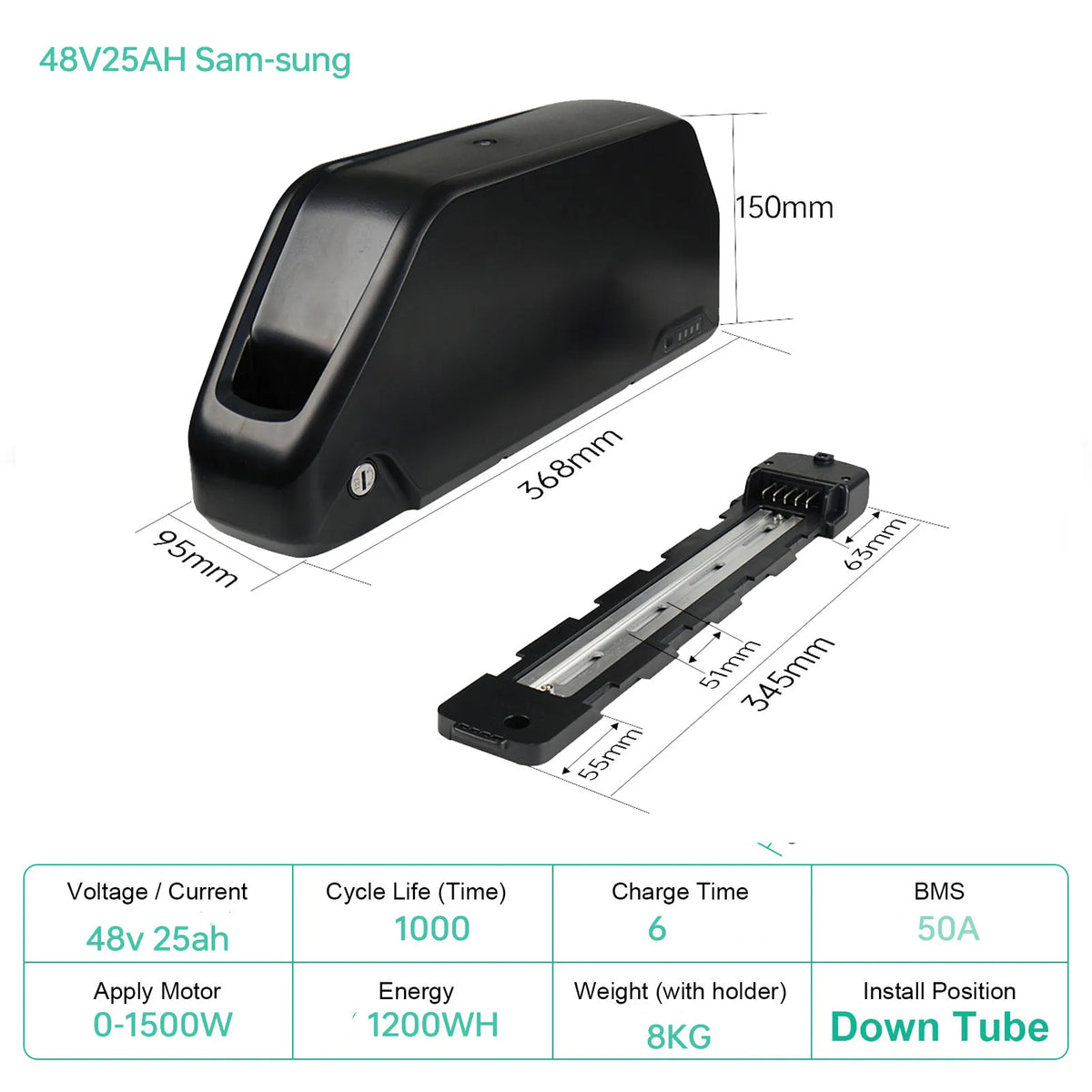 48V 30AH Electric Bike Battery 21700 Cells 60V 52V 48V Bikes Downtube Polly L-G 72V 15AH Scooter E-Bike Battery Pack for 0-2000W