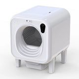 AI voice intercom video surveillance one-click shit shoveling cleaning and deodorizing automatic cat litter box