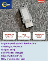 Large Capacity Refitting Battery 5200mAh ~ 8400mAh for DJI Mini3, Mini3 Pro & Mini4 Pro & Mini5 Pro Drone for Drone Fans