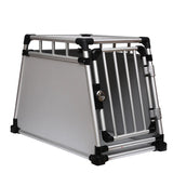2025 Aluminium Heavy-Duty Dog Car Cage Double Doors Escape-Proof Indestructible Large Kennel House Camping Furniture Pets