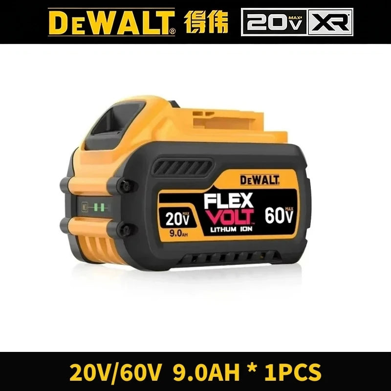 Original DeWALT 20V/60V 9Ah MAX FlexVolt Battery，for DCB606 DCB609 DCB205 DCB206 DCB182 Power Tool Replacement Battery.