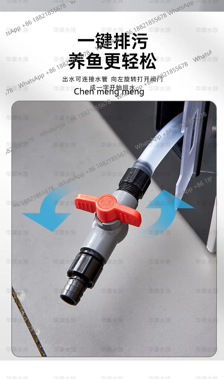 Filter fish tank living room large ecological water-free special fish tank for koi aquarium