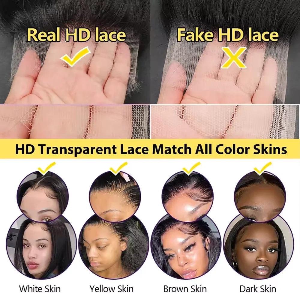 200 Density Burmese Curly Human Hair Wig Brazilian 7x6 13x4 13x6 HD Transparent Lace Frontal Human Hair Wigs for Women 40 Inch