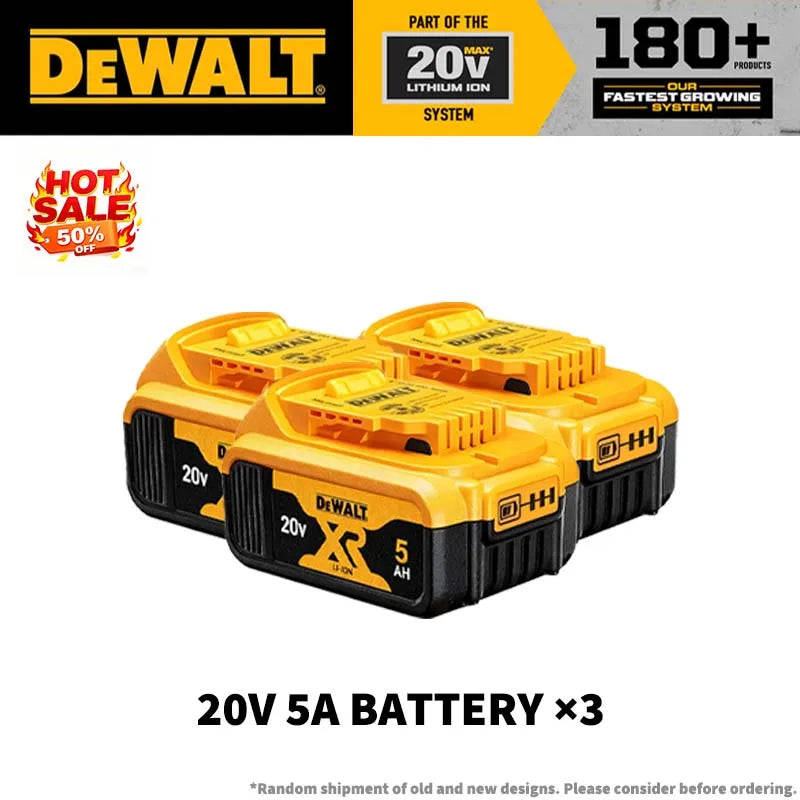 DEWALT 100% Original 20V 5AH Power Tool Battery 60V 9AH Flexvolt Battery Charger Combo DCB206 DCB205 DCB202 DCB609 DCB200 DCB184