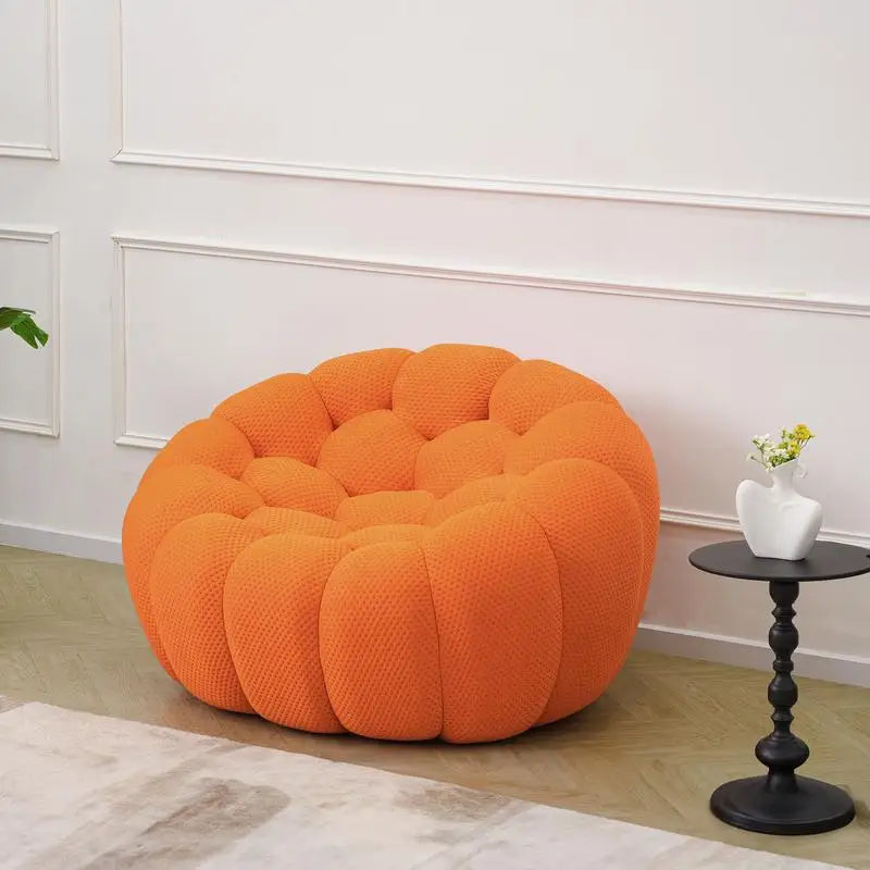 Orange Bubble Modular Sofa Single Seat - Cozy, Contemporary Design for Living Room or Lounge Area