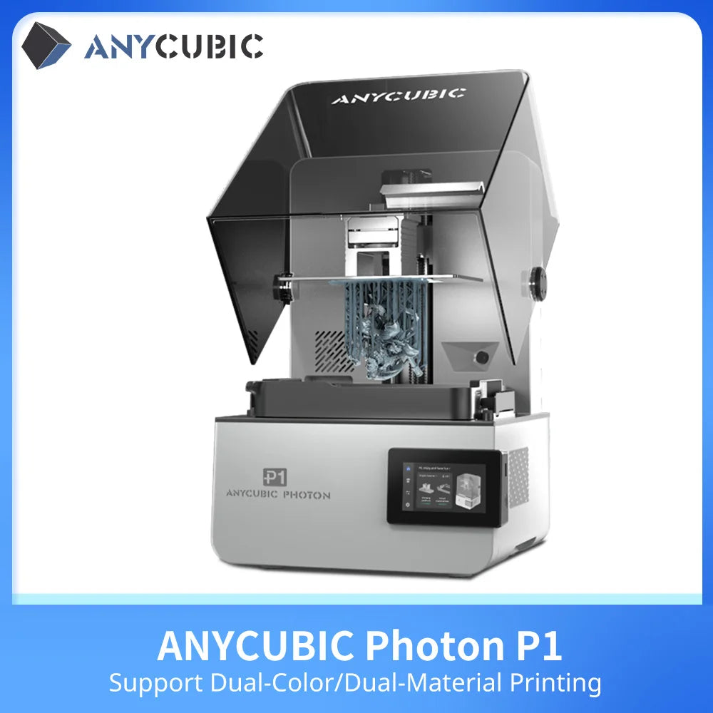 ANYCUBIC Photon P1 Resin 3D Printer High Precision LCD Screen Support Dual-Color Dual-Material Advanced Printing For Professiona