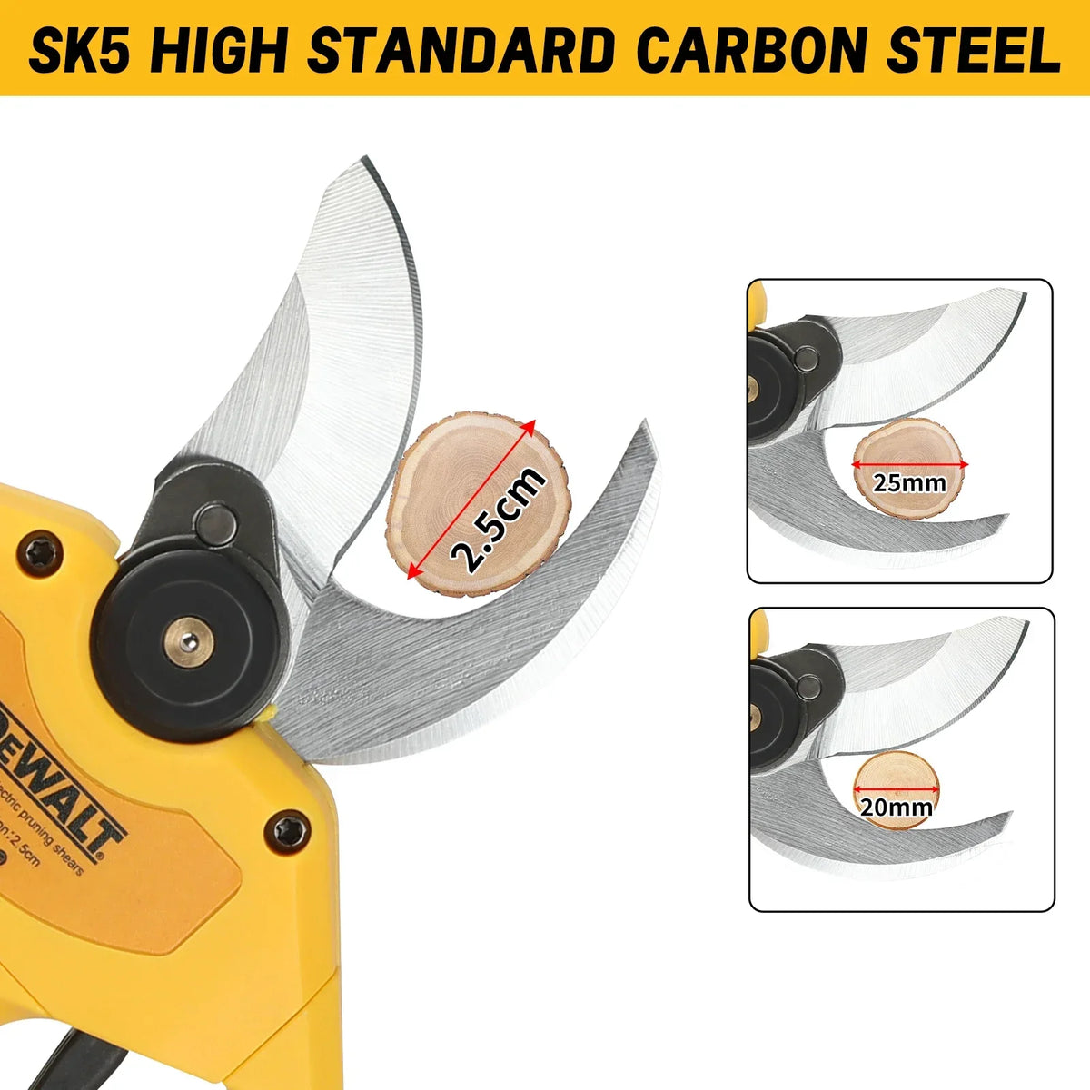 Dewalt MPP569 18V Brushless Cordless Pruning Shears:The Ideal Tool for Effortless and Precise Fruit Tree&Branch Trimming