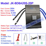 Jikong 8s 10s 13s 16s 17s 20s 24s 24v 36v 48v 72v 200a 2A Ant Jbd Smart JK BMS Lifepo4 For 50ah 60a 18650 Lithium Ion Battery