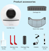 Smart Self-Cleaning Cat Box,Automatic Cat  Cleaning Robot with 65L+9L Large Capacity/APP Control