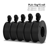 KINGROON High Speed PETG 3D Filament PLA/PETG 5KG 3D Printing Filament 1.75mm 100% Neatly Wound HS Filament 350mm/s Printing