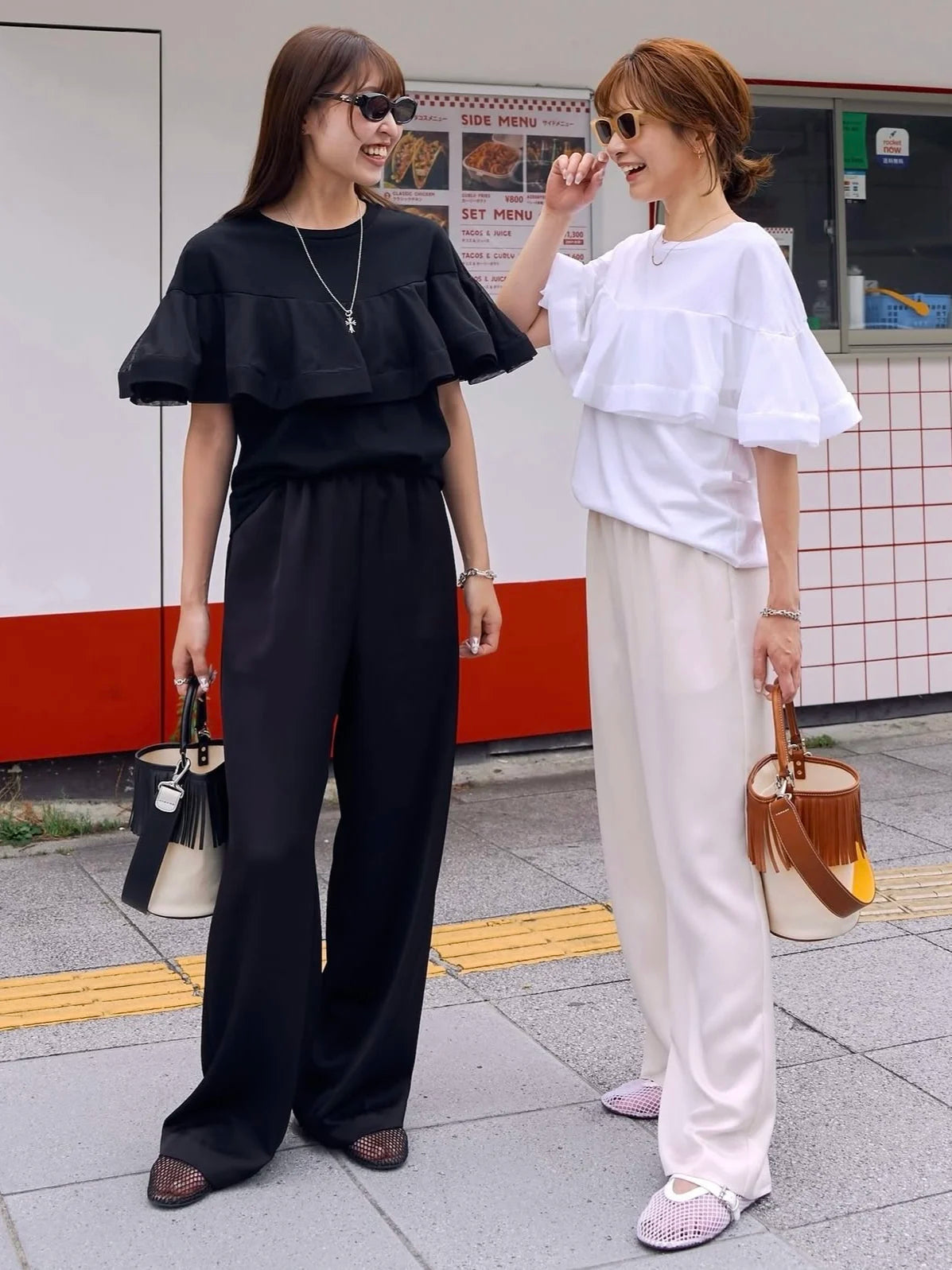 Ayako Gyp Tulle Tee Spliced Sleeve T-Shirt Women's Casual Cotton Short Sleeve round Neck Moisture Wicking T-Shirt