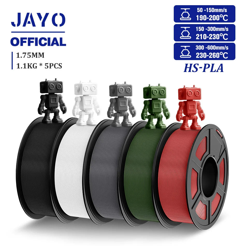 JAYO High Speed PLA Filament 5.5KG PLA 3D Filament For FDM 3D Printer Neatly Wound PLA 3D Printing Materials 100% No Bubble