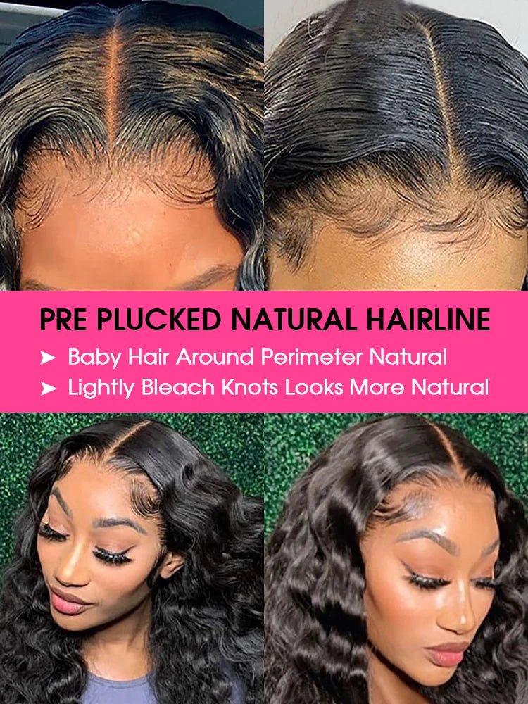 300 Density Loose Deep Wave 13x6 Hd Lace Front Human Hair Wig For Women