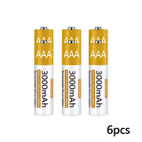Rechargeable Lithium-ion Battery 3000mAh 1.5V AAA Battery for remote control mouse small fan Electric toy