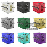 Customizable Kennel Crate Quality Assurance Aluminum Heavy-duty Folding Pet Cage Stackable Commercial Dog