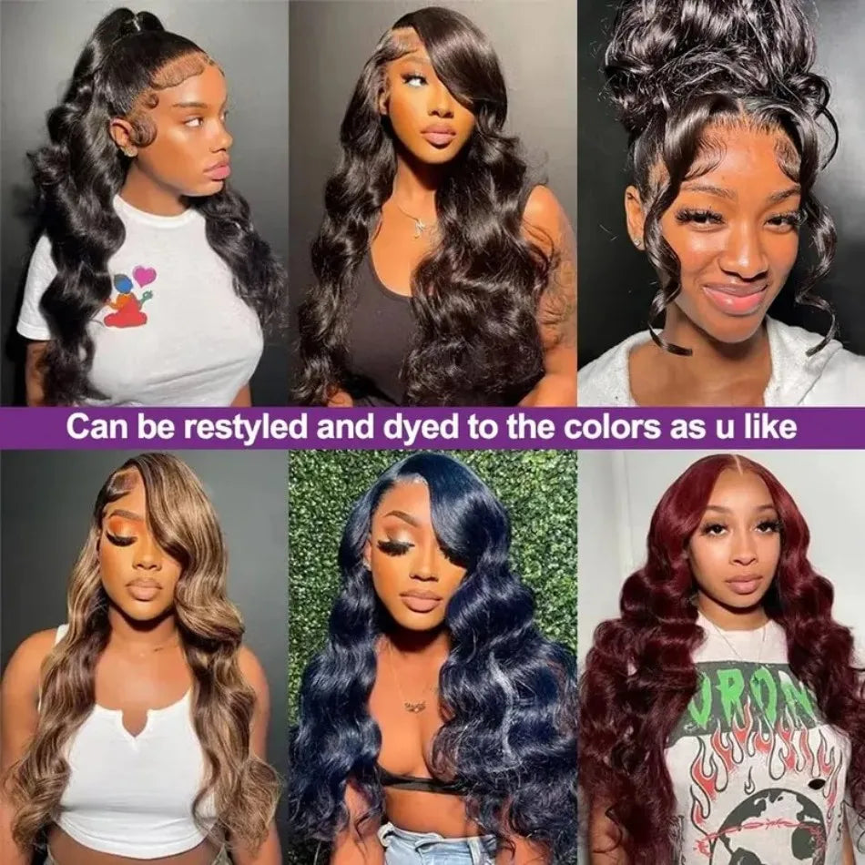 Body Wave Human Hair Wigs 360 Full Lace Wig Human Hair Pre Plucked Hd Invisible StrapPre Cut Lace 200 Density With Drawstring Hidden Strap Snug Fit Wigs