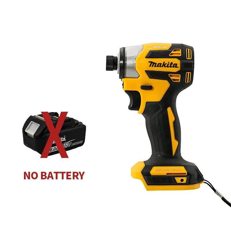 Makita DTD173 18V LXT Cordless Brushless Impact Driver 180 N·M Wood Bolt T-Mode Electric Drill Rechargeable Power Tools