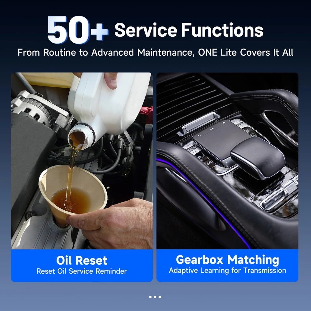 TOPDON ONE LITE Automotive OBD2 Scanner Full Systems Car Diagnostic Tool 50 Reset CANFD DOIP ECU CODING Active Test FCA SGW VAG