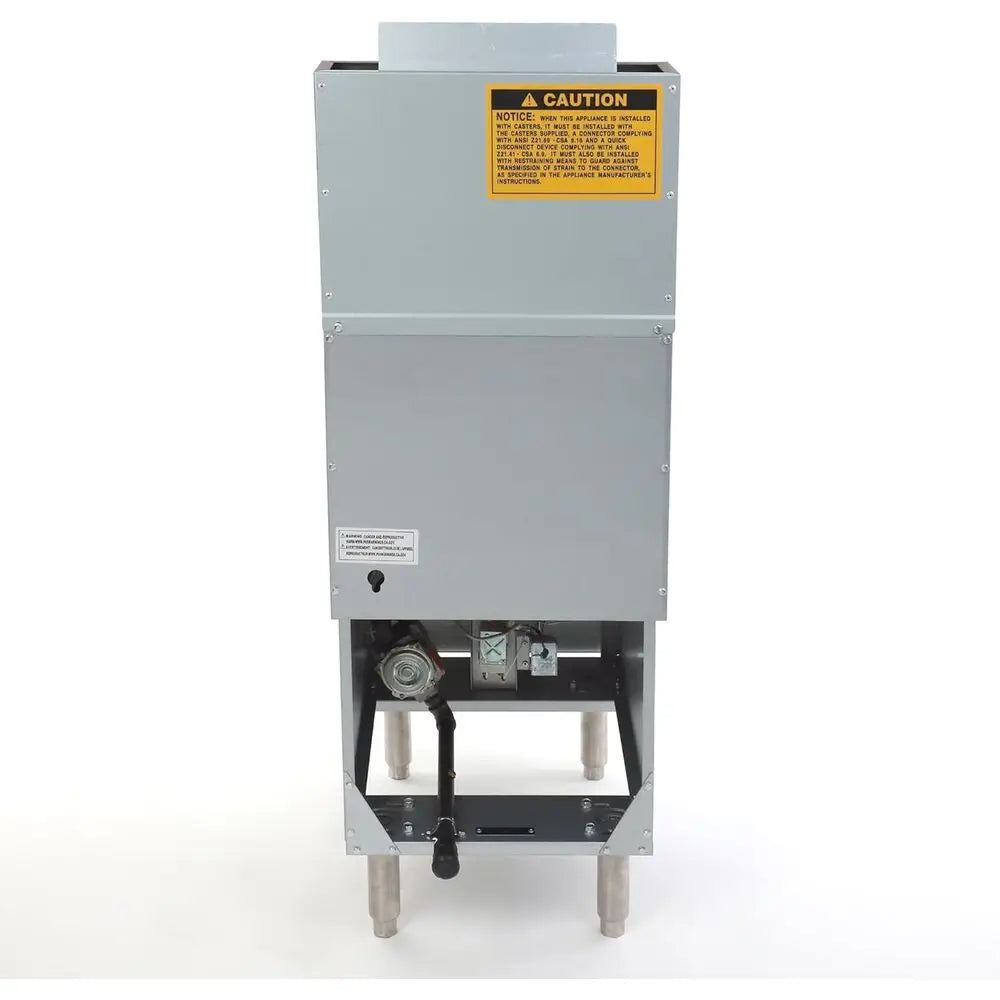Stainless Steel Commercial Deep Fryer, 50 lbs Capacity, 120,000 BTU