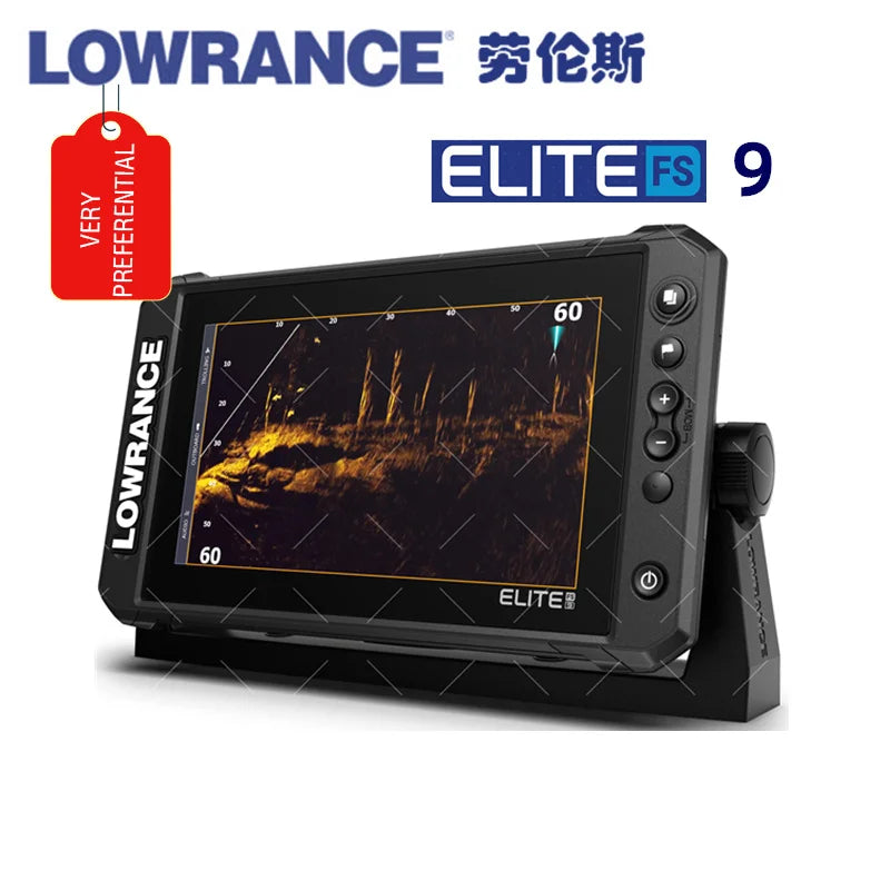 New Lowrance FS 9 Finder with Active Imaging 3-in-1 Transducer Preloaded C-MAP Contour and Charts