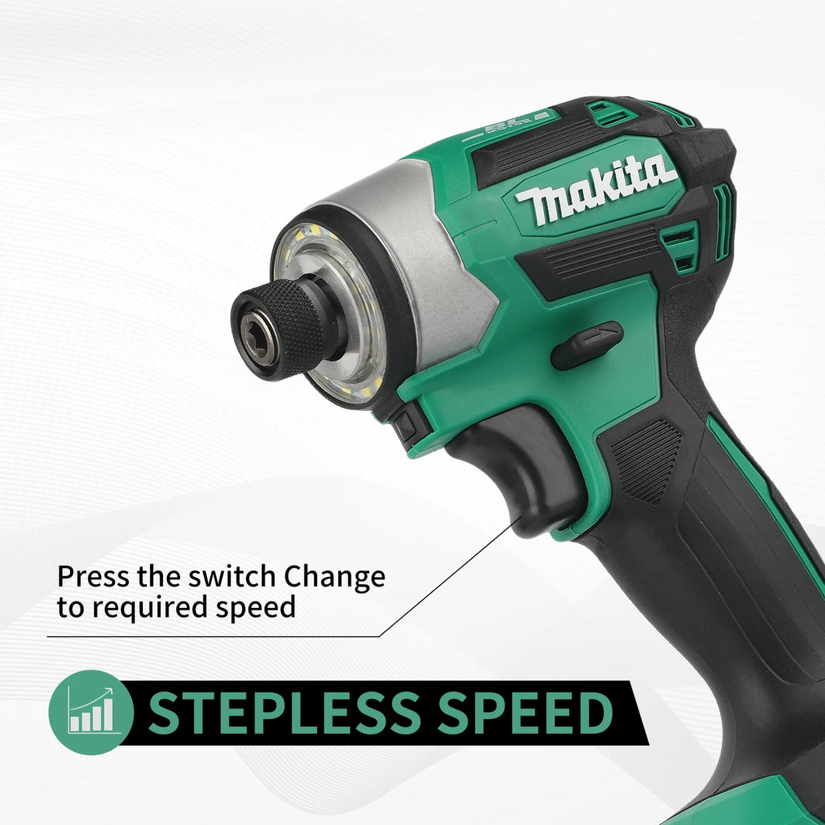 Makita DTD173 Brushless Impact Driver | 180Nm Max Torque with T-Mode for Wood, Bolts & Metalworking（no Battery）