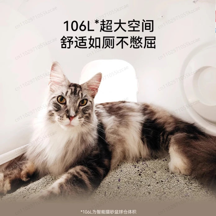 Automatic sand replenishment one-click cleaning smart cat toilet automatic cat litter box
