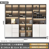 Customized sideboards, high cabinets, light luxury, modern living room storage cabinets, wine cabinets, integrated wall-walled