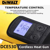 DEWALT DCE530 300W  Cordless Heat Gun High Power Thermal Blower for Welding And Heat Shrink Wrapping Compatible Tool