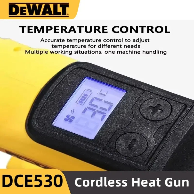 DEWALT DCE530 300W  Cordless Heat Gun High Power Thermal Blower for Welding And Heat Shrink Wrapping Compatible Tool