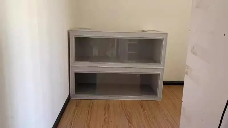 120cm Snake Cage Reptile Terrarium with Belt Closure Made of Glass and Plastic Packed in Box with Plastic Tray