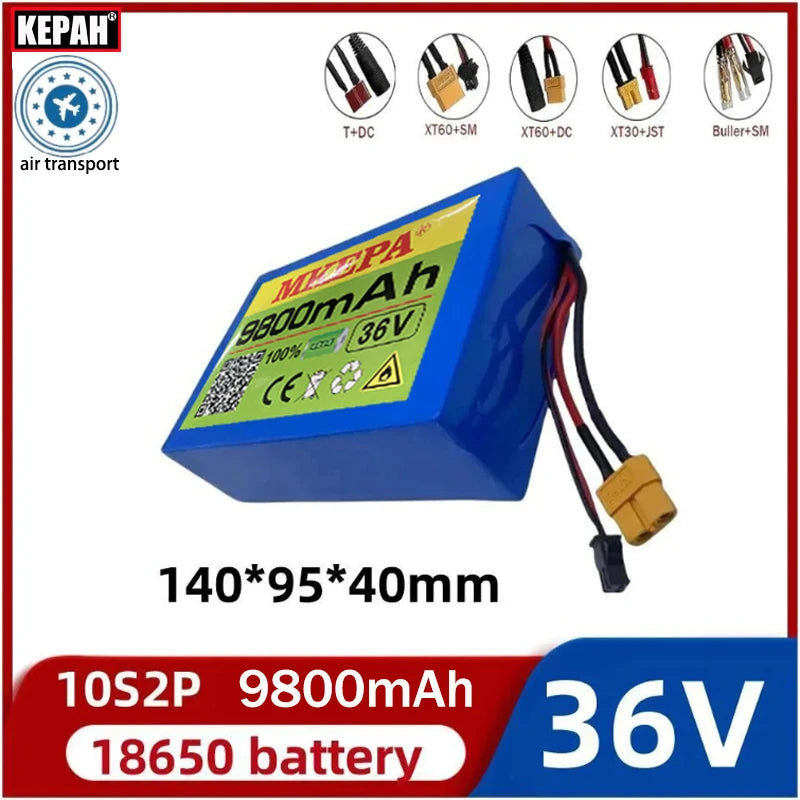 NEW 36V Electric scooter battery 10S2P 18650 Lithium Battery Pack 42V City Coco Cooter Vehicle Battery Square with BMS