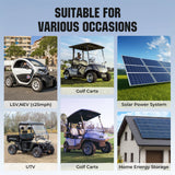 RVPOZWER 48V 100Ah Lithium LiFePO4 Battery With Smart BMS 15000+ Deep Cycles for Golf Carts RV Home Energy Off-Grid