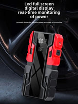 12V Car Jump Starter , 3000A Peak 99800mAh Portable Power Bank ,12V Auto Battery Booster with LCD Display, Emergency LED Light