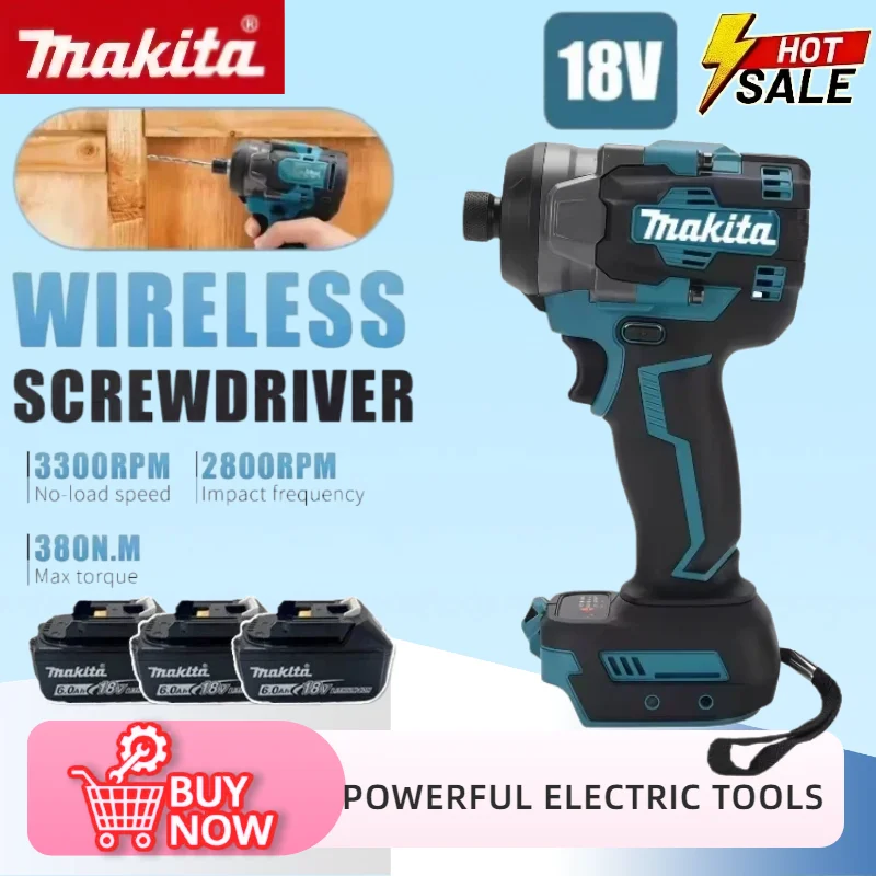 Makita 550Nm 3500IPM High Torsion Cordless Impact Wrench High Concentricity Electric Equipment Repair Power Tool