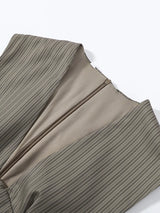 Casual Stripe Sleeveless Mini Dresses Women's Slim Waist-cinching V-neck Dress 2026 New Ladies Spring Summer Solid Outwear