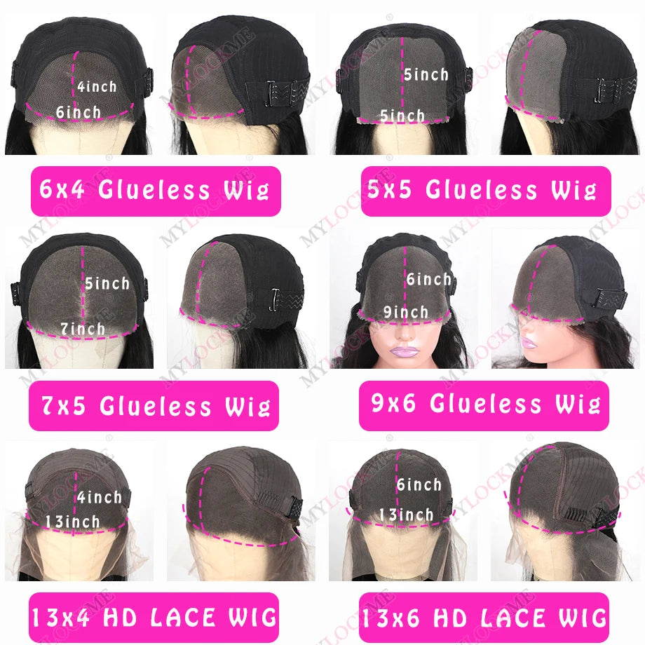 13x6 Bone Straight Human Hair Lace Frontal Wig 5x5 6x4 Easy-Go Lace Wigs For Women Pre Plucked 13x4 Lace Front Wig 100%Humanhair