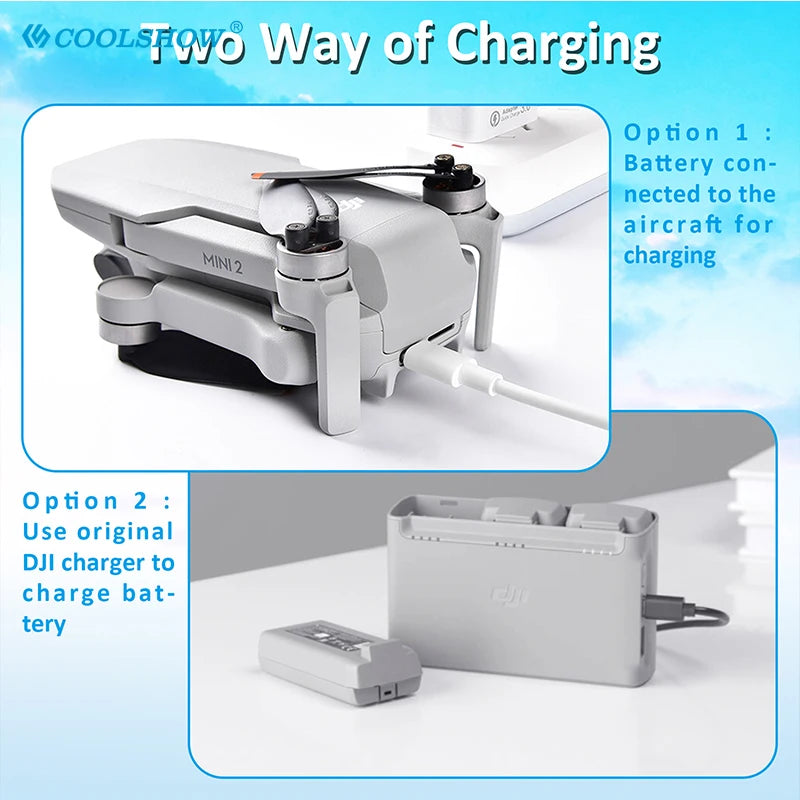 Drone Battery For DJI Mini 2 SE MINI 4K Battery Charging Hub for Mini2 2SE UAV Intelligent Flight Batteries Accessories